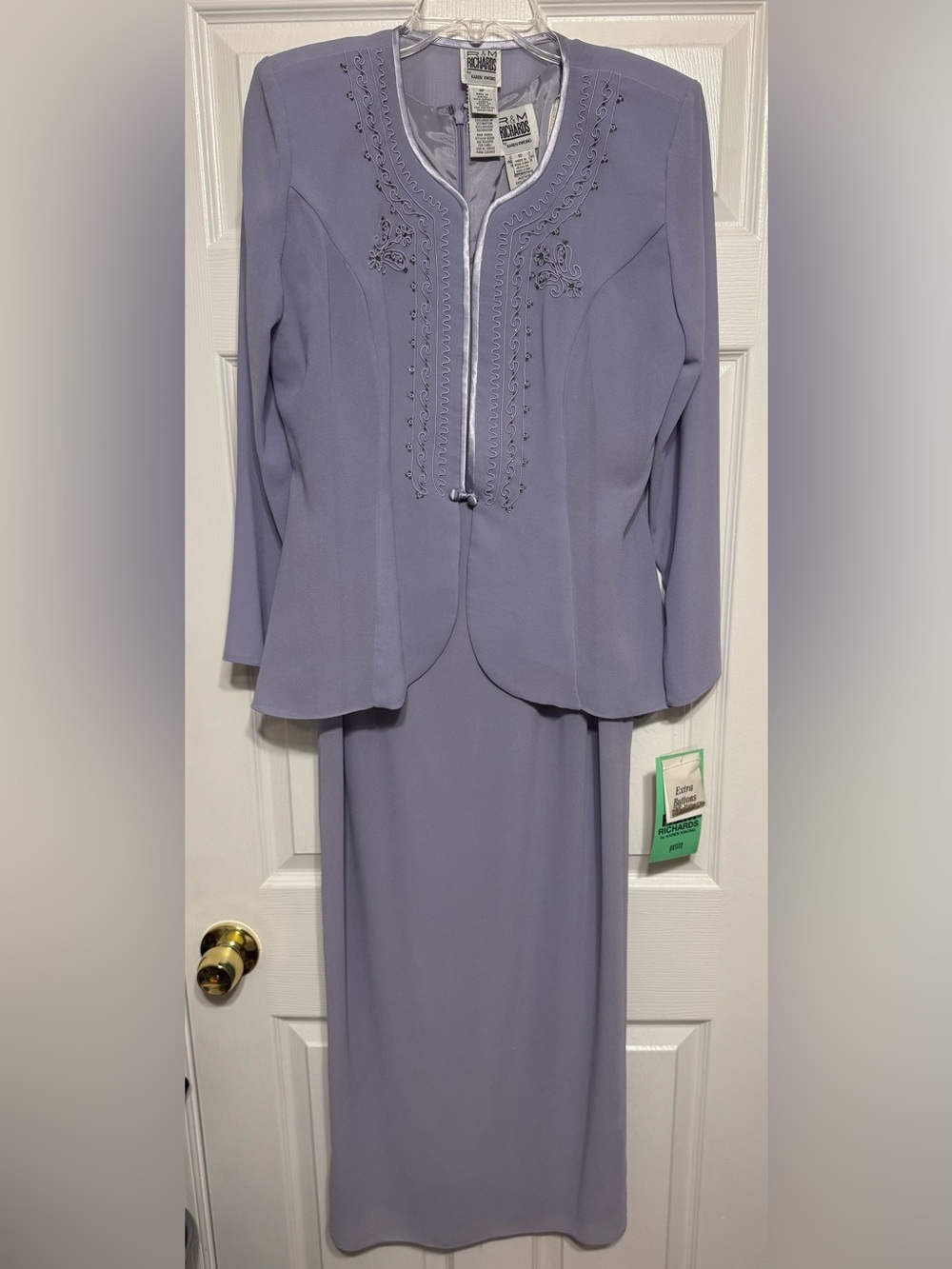 R&M Richard’s Lilac 2 Piece Suit/Dress ~ Dress Size 10 Blazer 8P